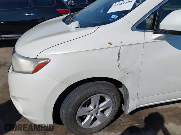 ✅ 2013 Nissan Quest SL • VIN: JN8AE2KPXD9070543 • Lot: 43381108. Wystawiony na IAAI z przebiegiem 74 884 mil. Bezpłatny archiwum sprzedaży aukcyjnych z USA i szczegółowy raport historii pojazdu na DreamBid. Zdjęcie 6.