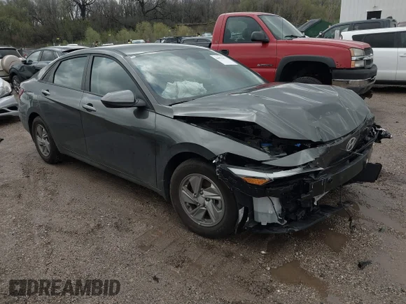 ✅ 2025 Hyundai Elantra SE • VIN: KMHLL4DG4SU989527 • Lot: 44875477. Listed on IAAI with 15,139 mi. Free auction sales archive from the USA and detailed vehicle history report at DreamBid. Image 1.