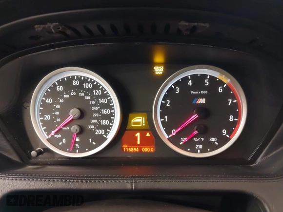 ✅ 2006 BMW M6 • VIN: WBSEH93406B797325 • Lot: 44323352. Wystawiony na IAAI z przebiegiem 116 894 mil. Bezpłatny archiwum sprzedaży aukcyjnych z USA i szczegółowy raport historii pojazdu na DreamBid. Zdjęcie 7.