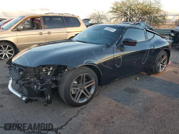 ✅ 2025 Nissan Z Nismo • VIN: JN1BZ4CH4SM412444 • Лот: 91639015. Опубликован ранее на Copart с пробегом 56 миль. Бесплатный доступ к архиву аукционных продаж из США и подробный отчёт об истории автомобиля на DreamBid. Изображение 1.