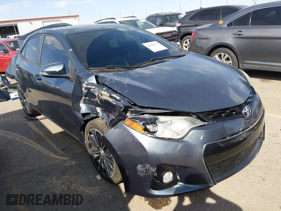 ✅ 2015 Toyota Corolla LE Plus • VIN: 2T1BURHE5FC463378 • Lot: 45066010. Listed on IAAI with 122,252 mi. Free auction sales archive from the USA and detailed vehicle history report at DreamBid. Image 1.