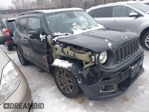 ✅ 2016 Jeep Renegade Latitude • VIN: ZACCJABT2GPD65422 • Lot: 44088190. Listed on IAAI with 107,250 mi. Free auction sales archive from the USA and detailed vehicle history report at DreamBid. Image 1.