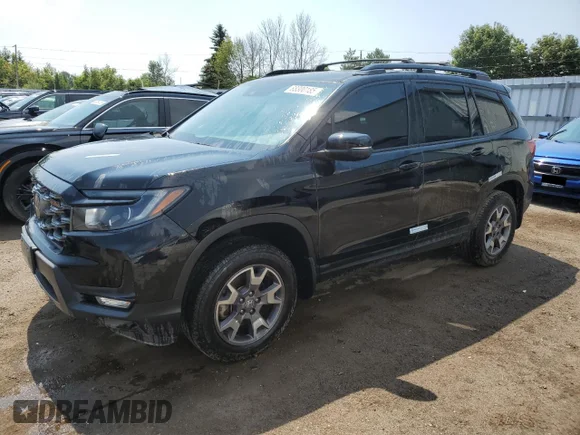 ✅ 2023 Honda Passport TrailSport • VIN: 5FNYF8H63PB500576 • Lot: 68300185. Listed on Copart with Not provided. Free auction sales archive from the USA and detailed vehicle history report at DreamBid. Image 1.