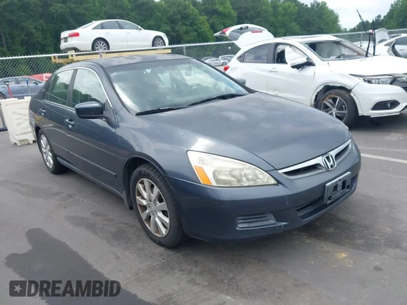 ✅ 2006 Honda Accord LX • VIN: JHMCM564X6C011117 • Lot: 45460993. Listed on IAAI with 227,695 mi. Free auction sales archive from the USA and detailed vehicle history report at DreamBid. Image 1.