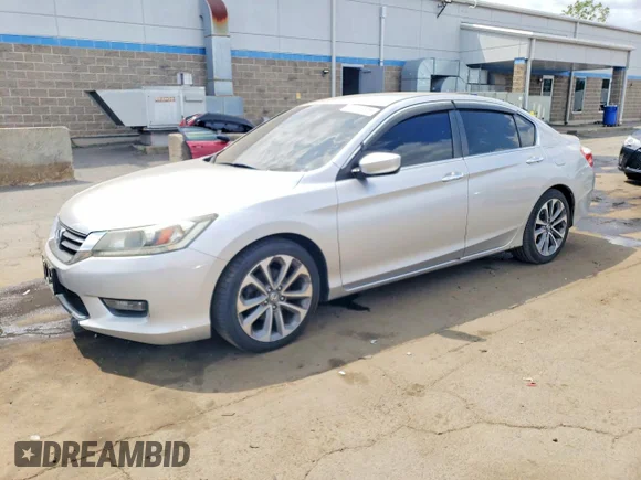 ✅ 2014 Honda Accord Sport • VIN: 1HGCR2F58EA079759 • Lot: 56816006. Listed on Copart with 163,052 mi. Free auction sales archive from the USA and detailed vehicle history report at DreamBid. Image 1.