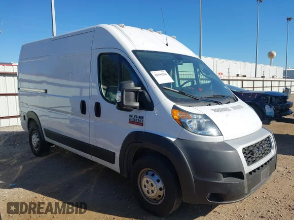 ✅ 2021 Ram Promaster 2500 • VIN: 3C6ERVCG7ME505622 • Lot: 44044360. Wystawiony na IAAI z przebiegiem 151 835 mil. Bezpłatny archiwum sprzedaży aukcyjnych z USA i szczegółowy raport historii pojazdu na DreamBid. Zdjęcie 1.