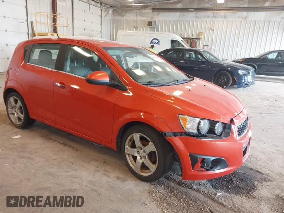 ✅ 2012 Chevrolet Sonic LTZ • VIN: 1G1JF6SB2C4128346 • Lot: 45413497. Listed on IAAI with 145,126 mi. Free auction sales archive from the USA and detailed vehicle history report at DreamBid. Image 1.