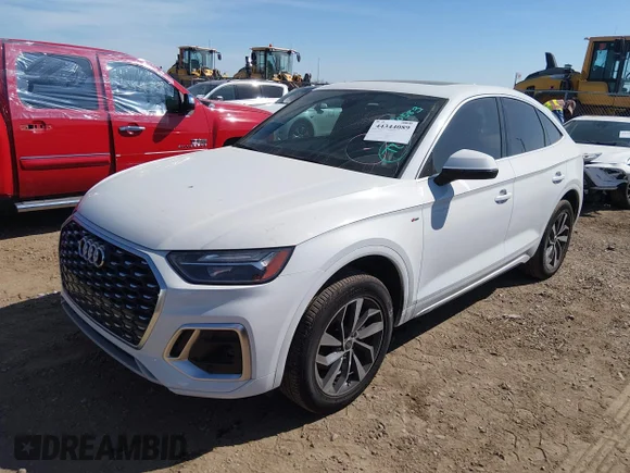 ✅ 2022 Audi Q5 Sportback S line Premium Plus • VIN: WA15AAFY6N2091464 • Lot: 44344089. Wystawiony na IAAI z przebiegiem 45 926 mil. Bezpłatny archiwum sprzedaży aukcyjnych z USA i szczegółowy raport historii pojazdu na DreamBid. Zdjęcie 2.