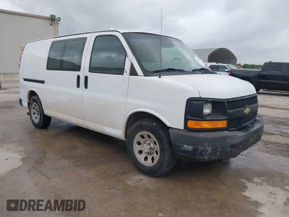 ✅ 2014 Chevrolet Express Cargo • VIN: 1GCSGAFX4E1155277 • Lot: 42382119. Listed on IAAI with 231,217 mi. Free auction sales archive from the USA and detailed vehicle history report at DreamBid. Image 1.