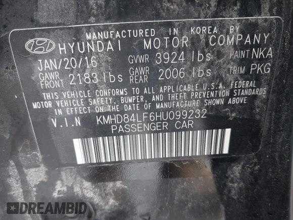 ✅ 2017 Hyundai Elantra Value Edition • VIN: KMHD84LF6HU099232 • Лот: 44872726. Опубликован ранее на IAAI с пробегом 128 283 миль. Бесплатный доступ к архиву аукционных продаж из США и подробный отчёт об истории автомобиля на DreamBid. Изображение 9.