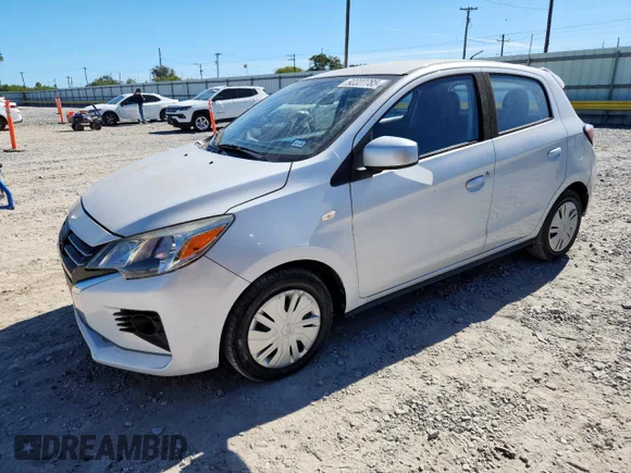 ✅ 2021 Mitsubishi Mirage ES • VIN: ML32AUHJ2MH006399 • Lot: 92227785. Listed on Copart with 22,827 mi. Free auction sales archive from the USA and detailed vehicle history report at DreamBid. Image 1.