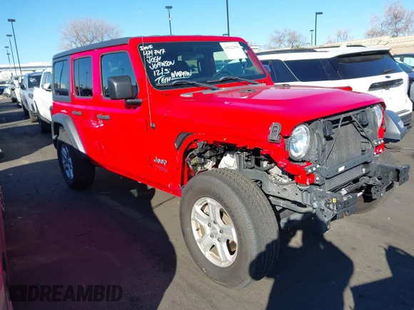 ✅ 2018 Jeep Wrangler Unlimited Sport • VIN: 1C4HJXDG3JW122592 • Lot: 44222358. Wystawiony na IAAI z przebiegiem 94 083 mil. Bezpłatny archiwum sprzedaży aukcyjnych z USA i szczegółowy raport historii pojazdu na DreamBid. Zdjęcie 1.