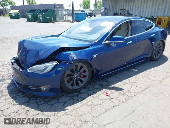 ✅ 2017 Tesla Model S 100D • VIN: 5YJSA1E44HF220391 • Lot: 37381201. Listed on IAAI with Not provided. Free auction sales archive from the USA and detailed vehicle history report at DreamBid. Image 2.