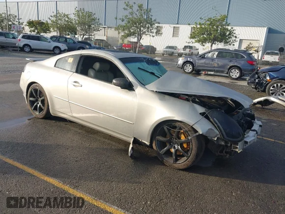 ✅ 2004 Infiniti G35 w/Leather • VIN: JNKCV54E44M803943 • Lot: 43442020. Listed on IAAI with Not provided. Free auction sales archive from the USA and detailed vehicle history report at DreamBid. Image 1.
