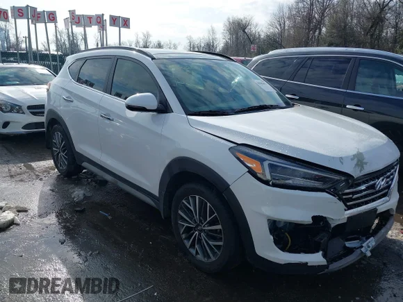✅ 2021 Hyundai Tucson Sport • VIN: KM8J33AL6MU322593 • Lot: 44302051. Listed on IAAI with 107,849 mi. Free auction sales archive from the USA and detailed vehicle history report at DreamBid. Image 1.