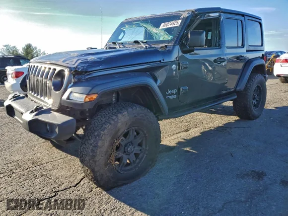 ✅ 2020 Jeep Wrangler Unlimited Sport • VIN: 1C4HJXDN5LW152615 • Лот: 95074825. Опубликован ранее на Copart с пробегом 78 650 миль. Бесплатный доступ к архиву аукционных продаж из США и подробный отчёт об истории автомобиля на DreamBid. Изображение 1.