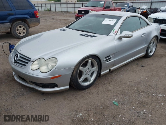✅ 2003 Mercedes-Benz SL 500 • VIN: WDBSK75F33F002138 • Лот: 43103455. Опубликован ранее на IAAI с пробегом 117 517 миль. Бесплатный доступ к архиву аукционных продаж из США и подробный отчёт об истории автомобиля на DreamBid. Изображение 2.