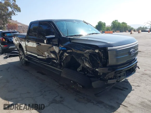 ✅ 2024 Ford F-150 Lightning Lariat • VIN: 1FT6W5L79RWG18927 • Lot: 43383317. Listed on IAAI with 12,229 mi. Free auction sales archive from the USA and detailed vehicle history report at DreamBid. Image 1.