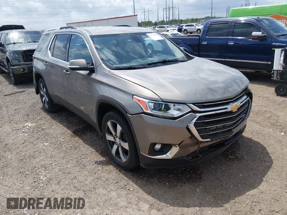 ✅ 2018 Chevrolet Traverse LT • VIN: 1GNERHKW4JJ138588 • Lot: 44763178. Wystawiony na IAAI z przebiegiem 166 352 mil. Bezpłatny archiwum sprzedaży aukcyjnych z USA i szczegółowy raport historii pojazdu na DreamBid. Zdjęcie 1.