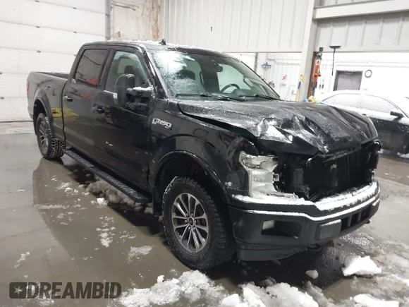 ✅ 2019 Ford F-150 XLT • VIN: 1FTFW1E49KFB05761 • Lot: 44293839. Listed on IAAI with 154,978 mi. Free auction sales archive from the USA and detailed vehicle history report at DreamBid. Image 1.