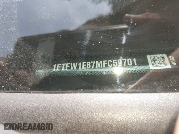 ✅ 2021 Ford F-150 XL • VIN: 1FTFW1E87MFC59701 • Lot: 42288926. Wystawiony na IAAI z przebiegiem Nie podano. Bezpłatny archiwum sprzedaży aukcyjnych z USA i szczegółowy raport historii pojazdu na DreamBid. Zdjęcie 9.