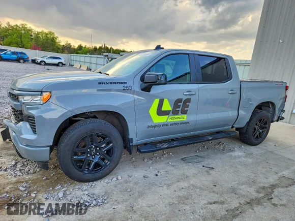 ✅ 2025 Chevrolet Silverado 1500 RST • VIN: 2GCUKEED7S1155804 • Лот: 52166206. Опубликован ранее на Copart с пробегом 33 432 миль. Бесплатный доступ к архиву аукционных продаж из США и подробный отчёт об истории автомобиля на DreamBid. Изображение 1.