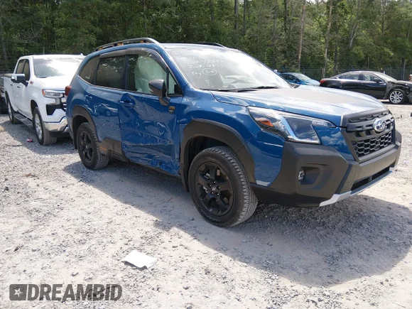 ✅ 2023 Subaru Forester Wilderness • VIN: JF2SKAMC5PH550224 • Lot: 45174403. Listed on IAAI with 19,200 mi. Free auction sales archive from the USA and detailed vehicle history report at DreamBid. Image 1.