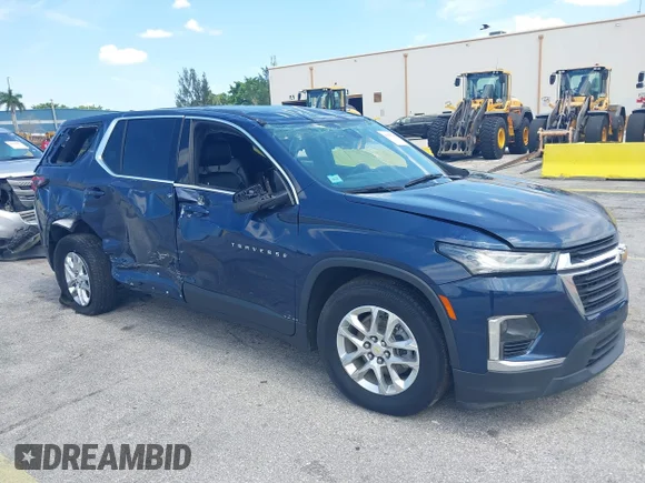 ✅ 2022 Chevrolet Traverse LS • VIN: 1GNERFKWXNJ116444 • Лот: 45383764. Опубліковано раніше на IAAI з пробігом 44 445 миль. Безкоштовний доступ до архіву аукціонних продажів зі США та докладний звіт про історію автомобіля на DreamBid. Зображення 1.