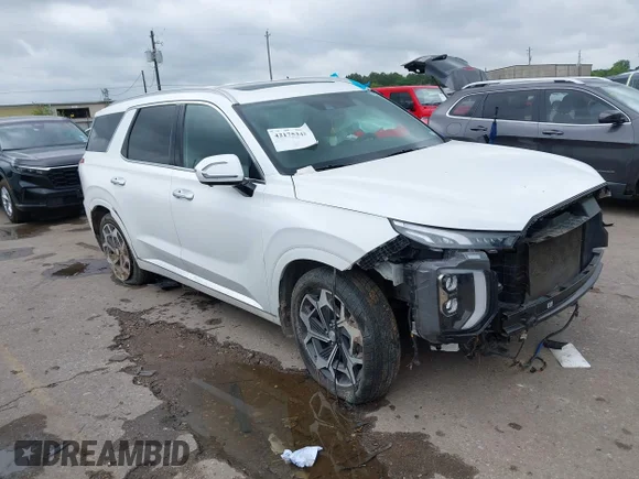 ✅ 2021 Hyundai Palisade Calligraphy • VIN: KM8R74HEXMU256974 • Lot: 42175348. Wystawiony na IAAI z przebiegiem 102 262 mil. Bezpłatny archiwum sprzedaży aukcyjnych z USA i szczegółowy raport historii pojazdu na DreamBid. Zdjęcie 1.
