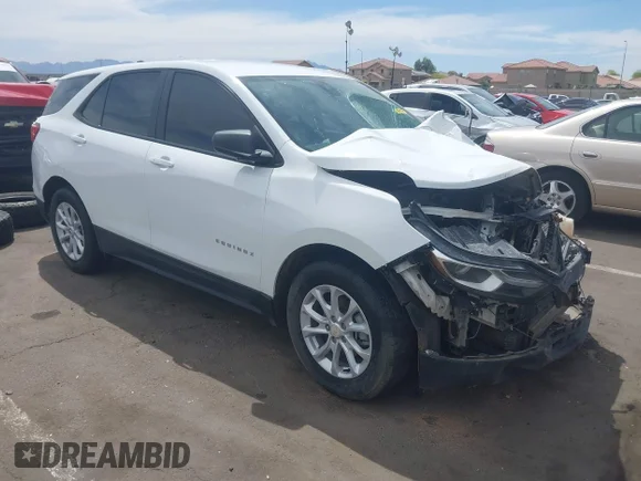 ✅ 2021 Chevrolet Equinox LS • VIN: 3GNAXHEV1MS166004 • Lot: 44749155. Listed on IAAI with Not provided. Free auction sales archive from the USA and detailed vehicle history report at DreamBid. Image 1.