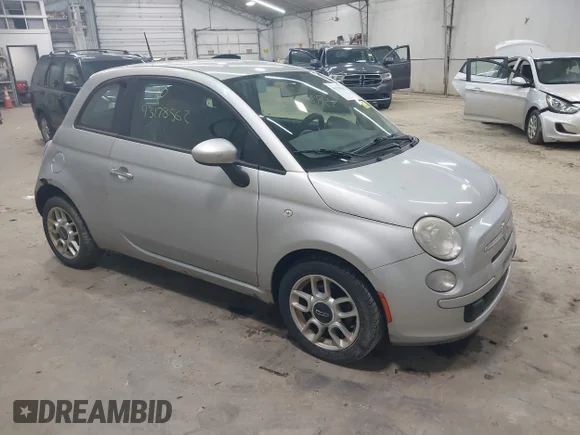 ✅ 2012 FIAT 500 Pop • VIN: 3C3CFFAR7CT123947 • Лот: 43178562. Опубліковано раніше на IAAI з пробігом 97 414 миль. Безкоштовний доступ до архіву аукціонних продажів зі США та докладний звіт про історію автомобіля на DreamBid. Зображення 1.