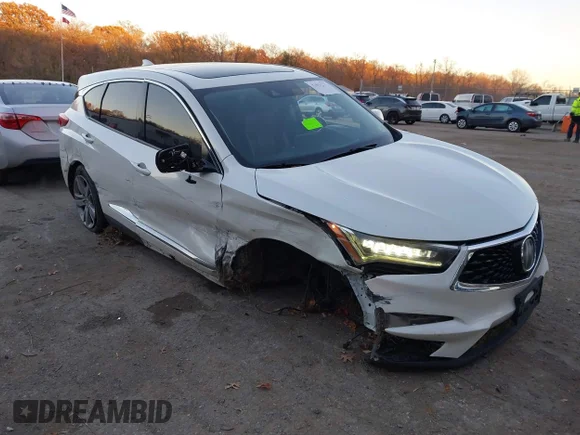 ✅ 2019 Acura RDX Advance • VIN: 5J8TC2H72KL019816 • Lot: 43699299. Wystawiony na IAAI z przebiegiem 85 398 mil. Bezpłatny archiwum sprzedaży aukcyjnych z USA i szczegółowy raport historii pojazdu na DreamBid. Zdjęcie 1.