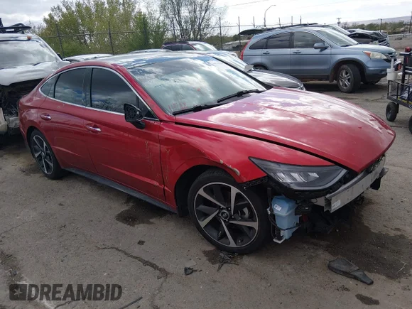 ✅ 2021 Hyundai Sonata SEL Plus • VIN: 5NPEJ4J29MH129311 • Лот: 44713598. Опубликован ранее на IAAI с пробегом 51 170 миль. Бесплатный доступ к архиву аукционных продаж из США и подробный отчёт об истории автомобиля на DreamBid. Изображение 1.
