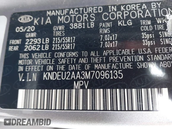 ✅ 2021 Kia Seltos S • VIN: KNDEU2AA3M7096135 • Lot: 44128483. Wystawiony na IAAI z przebiegiem 78 962 mil. Bezpłatny archiwum sprzedaży aukcyjnych z USA i szczegółowy raport historii pojazdu na DreamBid. Zdjęcie 9.