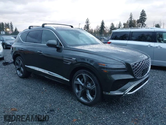 ✅ 2025 Genesis GV80 Prestige • VIN: KMUHEESC8SU272068 • Lot: 43644093. Wystawiony na IAAI z przebiegiem 5 947 mil. Bezpłatny archiwum sprzedaży aukcyjnych z USA i szczegółowy raport historii pojazdu na DreamBid. Zdjęcie 1.