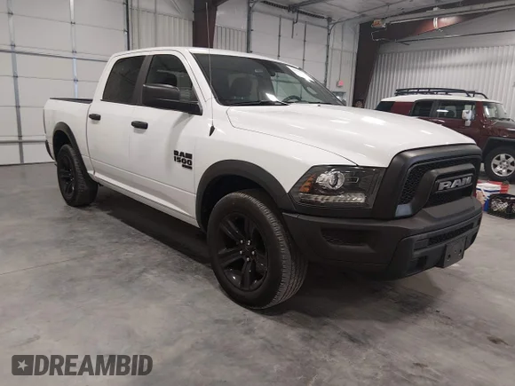 ✅ 2024 Ram 1500 Warlock • VIN: 1C6RR6LG8RS122560 • Lot: 44099811. Listed on IAAI with 61,953 mi. Free auction sales archive from the USA and detailed vehicle history report at DreamBid. Image 1.