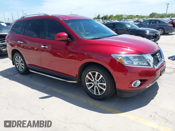 ✅ 2015 Nissan Pathfinder S • VIN: 5N1AR2MN1FC660160 • Lot: 42841499. Wystawiony na IAAI z przebiegiem 149 950 mil. Bezpłatny archiwum sprzedaży aukcyjnych z USA i szczegółowy raport historii pojazdu na DreamBid. Zdjęcie 1.