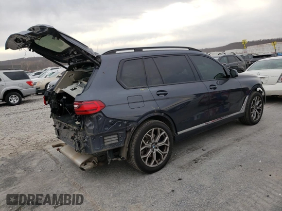 ✅ 2020 BMW X7 xDrive40i • VIN: 5UXCW2C03L9C70439 • Lot: 36885753. Wystawiony na Copart z przebiegiem 59 291 mil. Bezpłatny archiwum sprzedaży aukcyjnych z USA i szczegółowy raport historii pojazdu na DreamBid. Zdjęcie 3.
