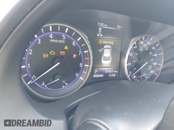 ✅ 2016 Infiniti Q50 Sport • VIN: JN1EV7ARXGM341697 • Lot: 43016052. Wystawiony na IAAI z przebiegiem 59 367 mil. Bezpłatny archiwum sprzedaży aukcyjnych z USA i szczegółowy raport historii pojazdu na DreamBid. Zdjęcie 7.