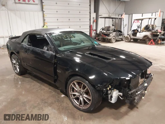 ✅ 2013 Ford Mustang GT Premium • VIN: 1ZVBP8FF5D5252394 • Lot: 44408371. Listed on IAAI with 101,709 mi. Free auction sales archive from the USA and detailed vehicle history report at DreamBid. Image 1.