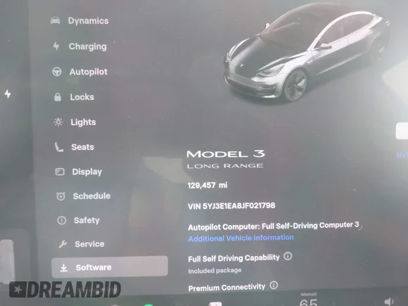 ✅ 2018 Tesla Model 3 Long Range Battery • VIN: 5YJ3E1EA8JF021798 • Лот: 44920126. Опубліковано раніше на IAAI з пробігом 129 457 миль. Безкоштовний доступ до архіву аукціонних продажів зі США та докладний звіт про історію автомобіля на DreamBid. Зображення 7.