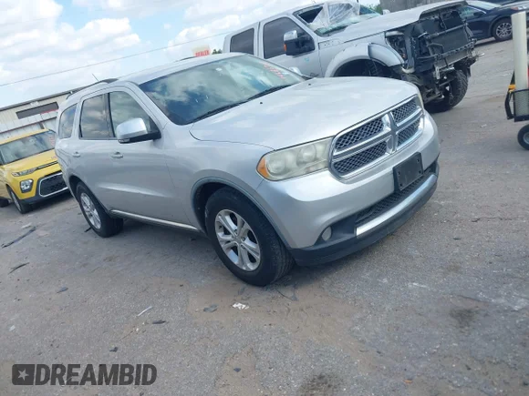 ✅ 2012 Dodge Durango Crew • VIN: 1C4RDHDG1CC191352 • Lot: 44686701. Listed on IAAI with 278,302 mi. Free auction sales archive from the USA and detailed vehicle history report at DreamBid. Image 1.