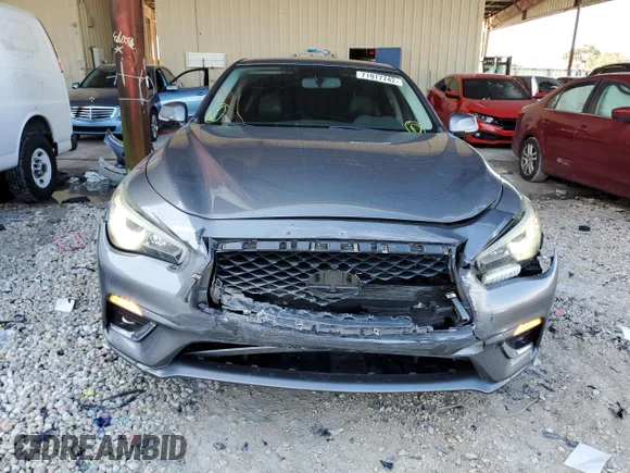 ✅ 2018 Infiniti Q50 Luxe • VIN: JN1EV7AP5JM350443 • Лот: 71977742. Опубліковано раніше на Copart з пробігом 35 666 миль. Безкоштовний доступ до архіву аукціонних продажів зі США та докладний звіт про історію автомобіля на DreamBid. Зображення 5.