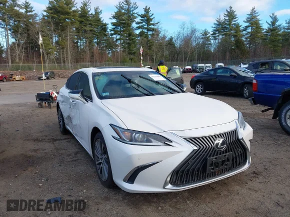 ✅ 2021 Lexus ES 250 • VIN: 58AD11D10MU002907 • Lot: 43752801. Wystawiony na IAAI z przebiegiem 44 809 mil. Bezpłatny archiwum sprzedaży aukcyjnych z USA i szczegółowy raport historii pojazdu na DreamBid. Zdjęcie 1.
