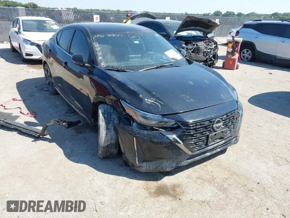 ✅ 2024 Nissan Sentra SR • VIN: 3N1AB8DV5RY252285 • Lot: 43161708. Listed on IAAI with 35,634 mi. Free auction sales archive from the USA and detailed vehicle history report at DreamBid. Image 1.