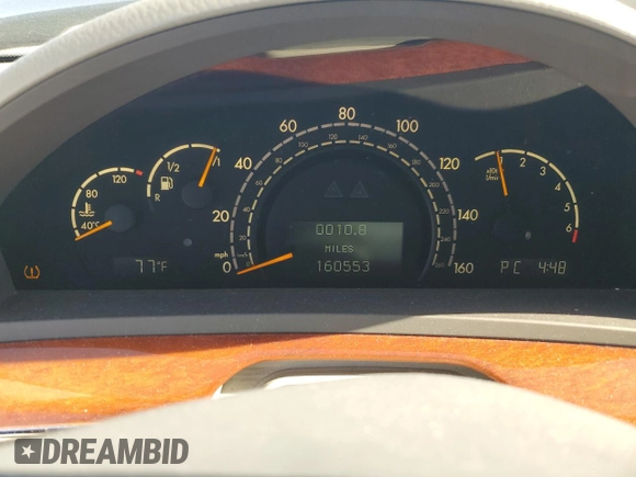 ✅ 2004 Mercedes-Benz S 430 • VIN: WDBNG70J44A417056 • Lot: 86260835. Wystawiony na Copart z przebiegiem 160 553 mil. Bezpłatny archiwum sprzedaży aukcyjnych z USA i szczegółowy raport historii pojazdu na DreamBid. Zdjęcie 9.
