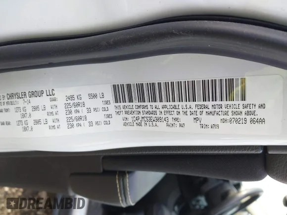 ✅ 2014 Jeep Cherokee Latitude • VIN: 1C4PJMCS3EW309143 • Lot: 44066326. Listed on IAAI with 137,656 mi. Free auction sales archive from the USA and detailed vehicle history report at DreamBid. Image 9.