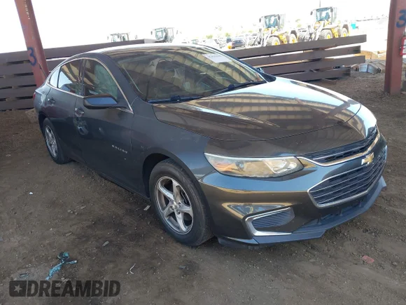 ✅ 2018 Chevrolet Malibu LS • VIN: 1G1ZB5ST8JF117662 • Lot: 45423689. Listed on IAAI with 165,897 mi. Free auction sales archive from the USA and detailed vehicle history report at DreamBid. Image 1.