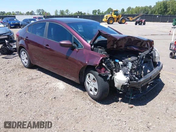 ✅ 2017 Kia Forte LX • VIN: 3KPFK4A76HE030145 • Lot: 45132271. Listed on IAAI with 135,000 mi. Free auction sales archive from the USA and detailed vehicle history report at DreamBid. Image 1.