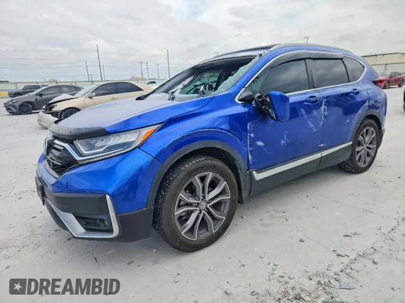 ✅ 2021 Honda CR-V Touring • VIN: 7FARW1H98ME013010 • Lot: 79770235. Listed on Copart with 84,319 mi. Free auction sales archive from the USA and detailed vehicle history report at DreamBid. Image 1.